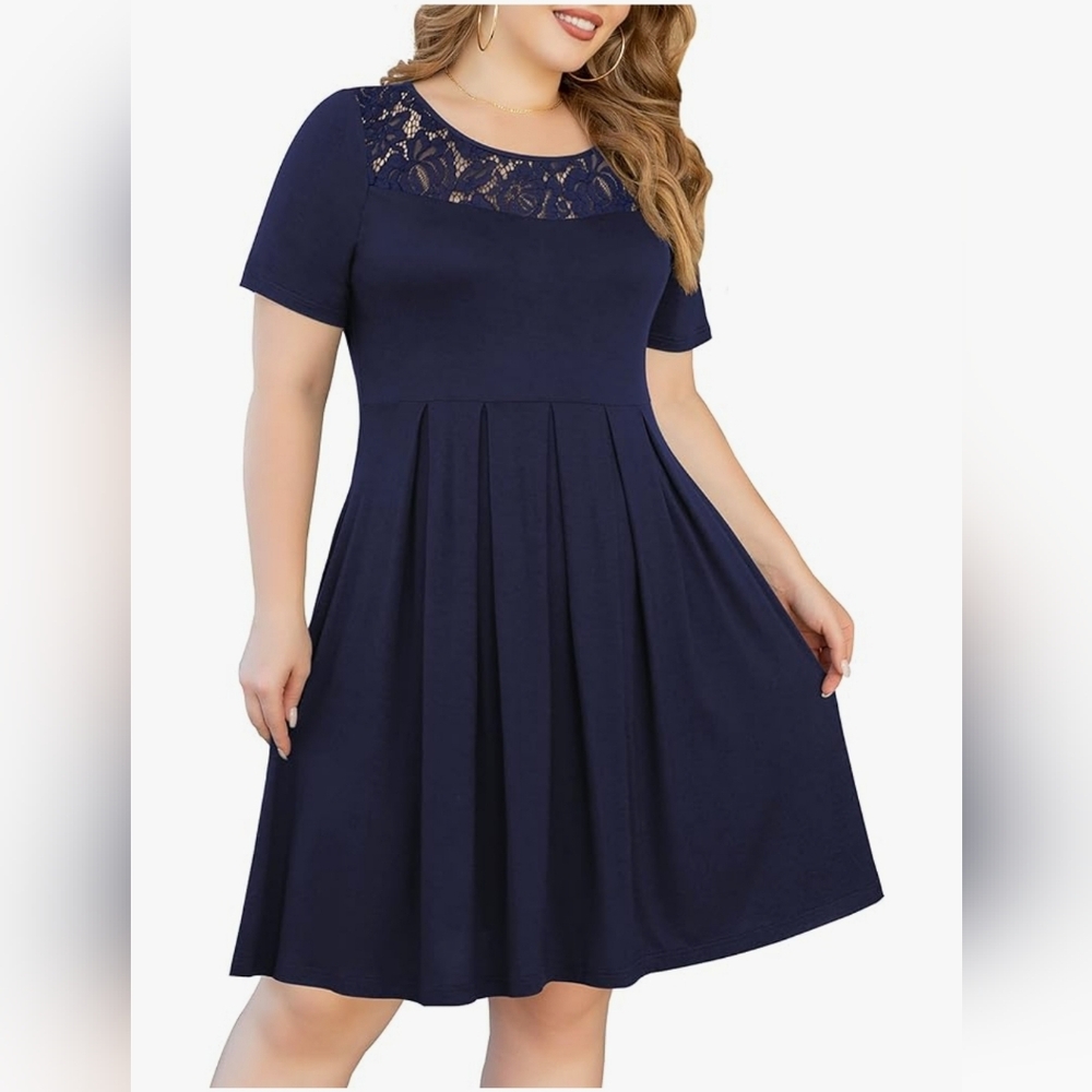 Navy Blue Dress Size 1X